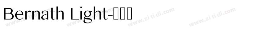 Bernath Light字体转换